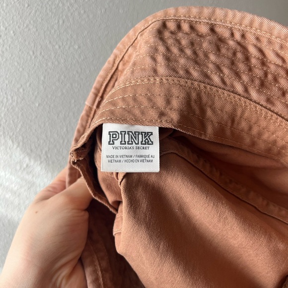 PINK Victoria’s Secret Mauve Brown Bucket Hat - Picture 6 of 6